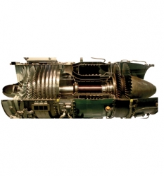 Cutaway CF700 Turbofan Engine 항공기 CF700 터보팬 엔진 절개 모델